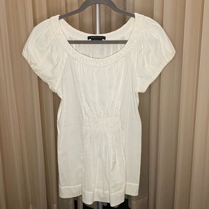 BCBGMaxazria White Blouse Size Small